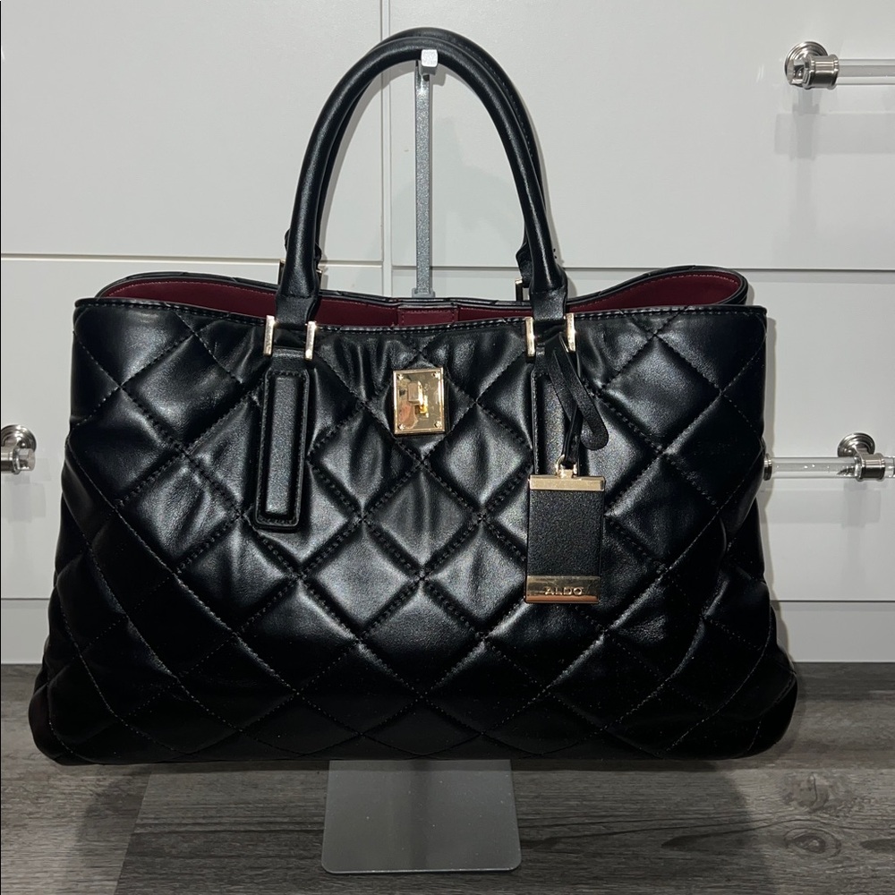 Aldo Saralii Vegan Leather Tote Travel Bag - Picture 2 of 14